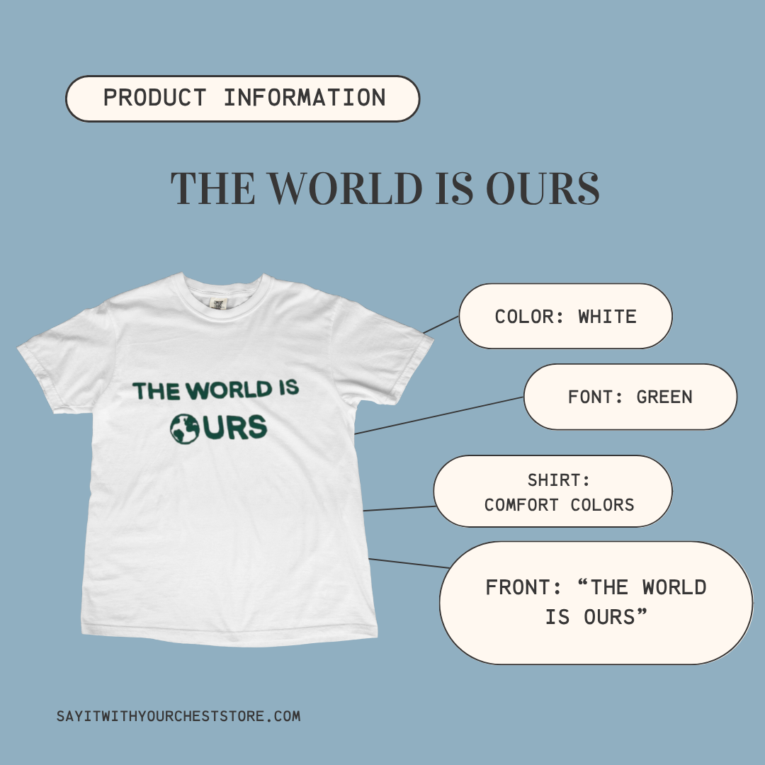 THE WORLD IS OURS Kids Shirt