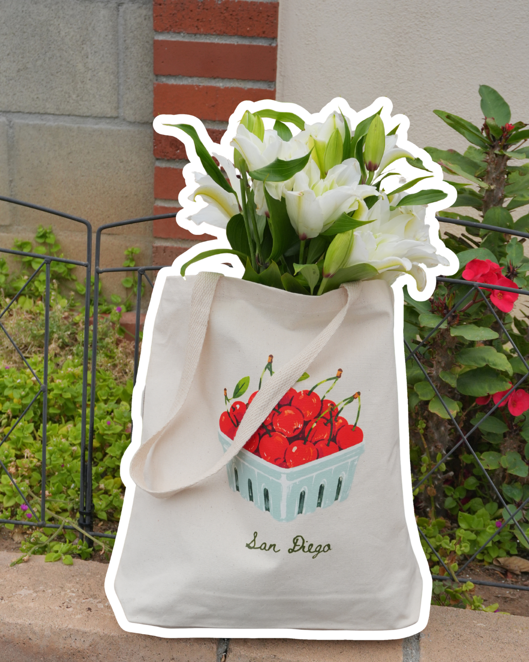 Berry Cute Cherry Tote Bag