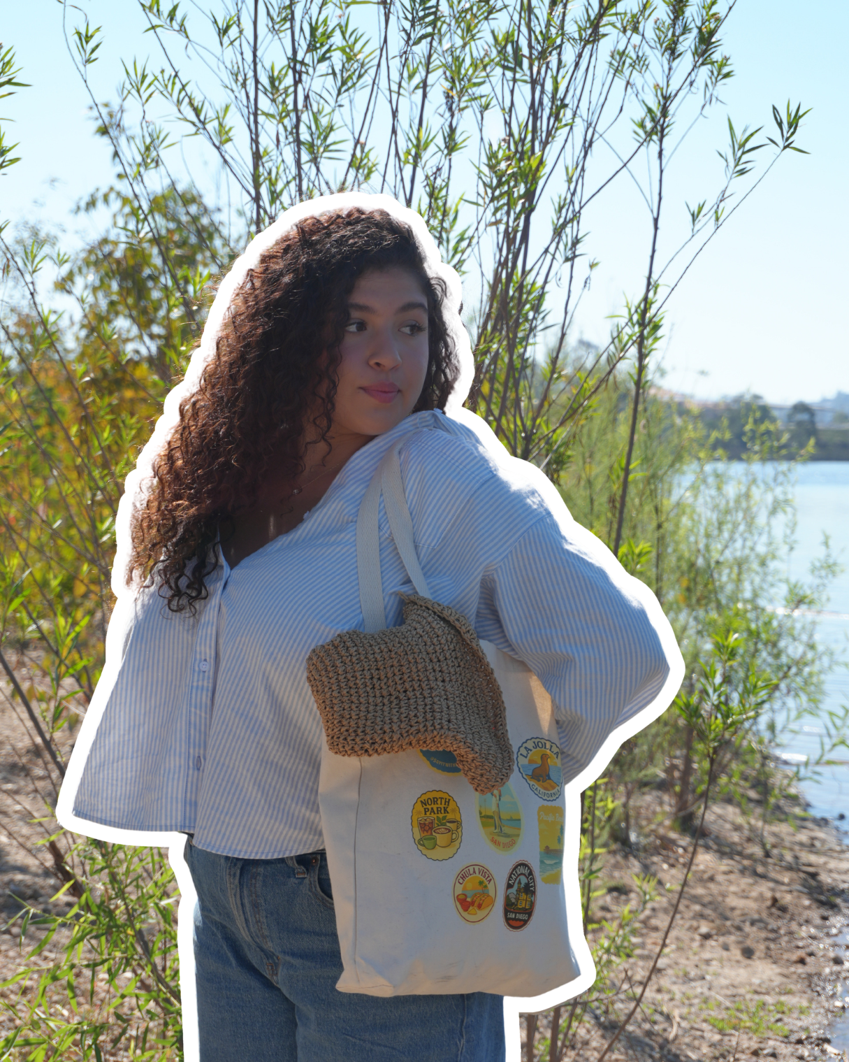San Diego Stamp Tote Bag