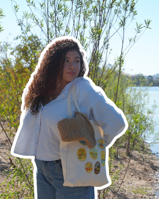 San Diego Stamp Tote Bag