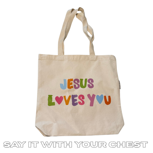 JESUS LOVES YOU Tote Bag