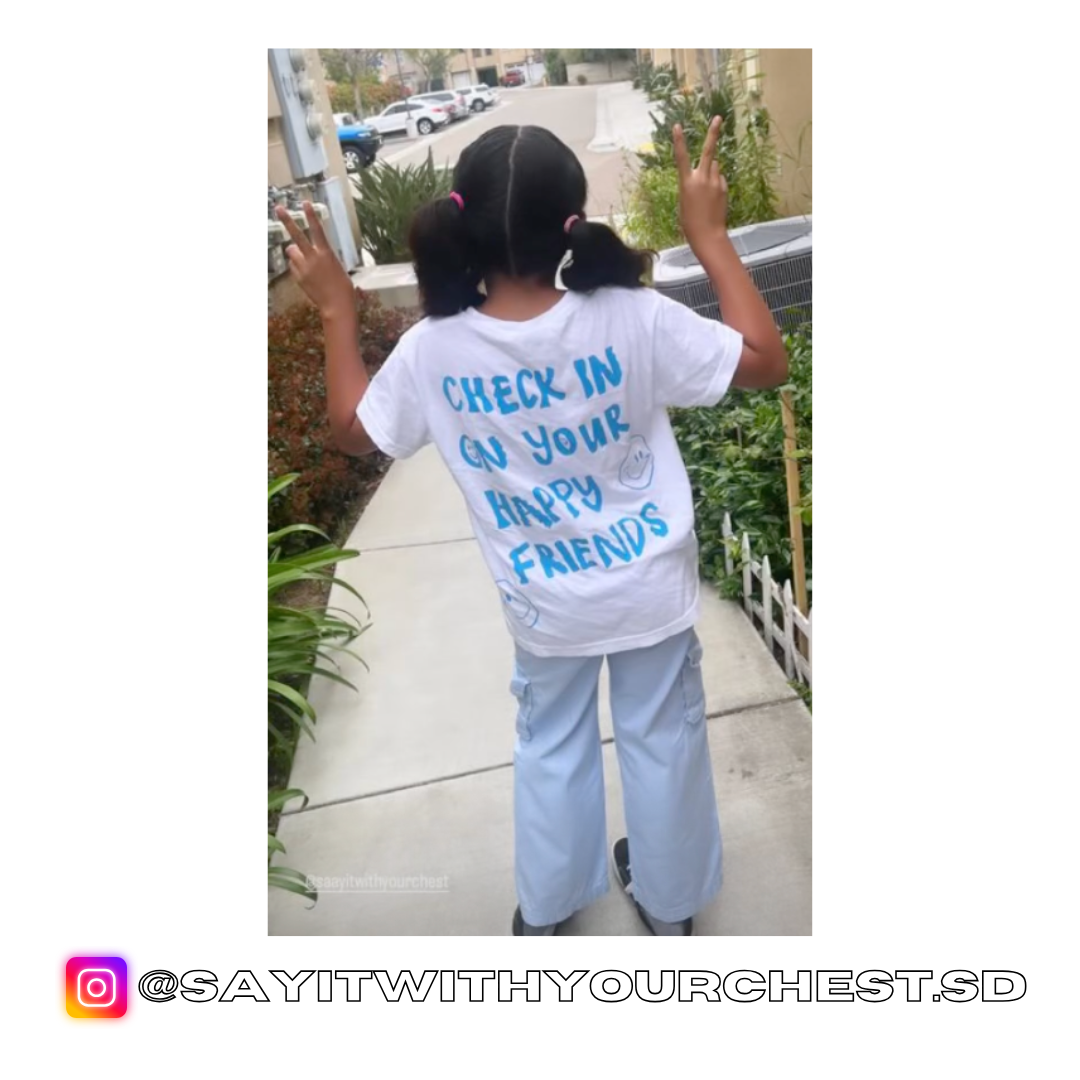 CHECK IN ON YOUR HAPPY FRIENDS Kids Shirt