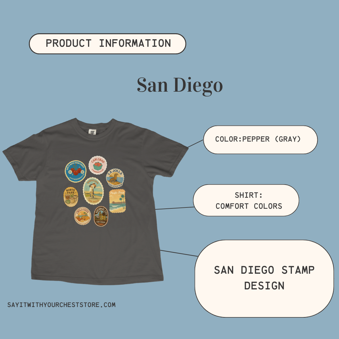 San Diego Stamp Shirt